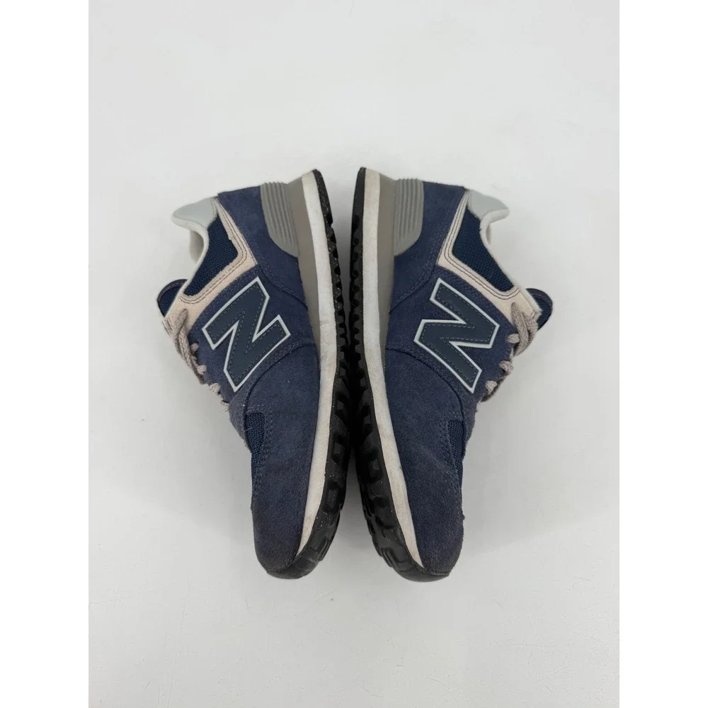 New Balance 574 Classic Womens 9.5 Navy Blue Grey WL574EVN Retro Gorpcore